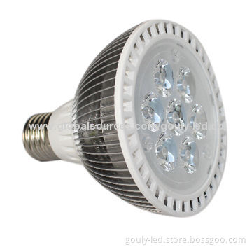 PAR30 LED Bulb, 7W Power Consumption and 85 to 265V AC Input Voltage, 2-year Warranty
